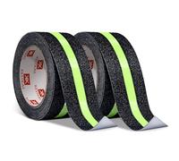 KESTKAS Nastro antiscivolo fluorescente 50 mm per interni ed esterni - luminoso - adesivo, per la marcatura di pavimenti e scale - alta visibilità (2)