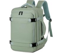 KESUDE Zaino Ryanair 40x20x25, Zaino da Viaggio Aereo Bagaglio A Mano Donna Uomo 20l Borsa Da Cabina 15.6 Pollici Zaino Porta Pc Backpack Travel per Scuola Trekking Lavoro, Verde