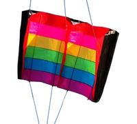 kesurpae Aquilone gigante semi-morbido arcobaleno Parafoil per adulti Aquiloni da spiaggia con telaio Attività all'aperto sul campo Aquilone più grande all'aperto Facile da far volare Parafoil