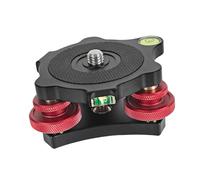 kesurpae Base di livellamento per treppiede efficiente con processo di installazione semplice per appassionati e fotografi professionisti Testa panoramica Base livellamento per