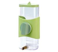 kesurpae Bevitore per uccelli, mangiatoia per calopsitte, pratico e innovativo modo per favorire sane abitudini di consumo di acqua per piccoli animali domestici, distributore, Verde, 8x10x16cm