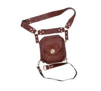 kesurpae Borsa da coscia medievale regolabile, perfetta per qualsiasi evento cosplay o per le uscite quotidiane. La borsa da gamba può essere usata come per, marrone, 15x16x6.5cm