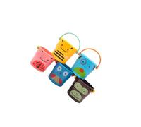 kesurpae Coinvolgente set di giocattoli con secchiello da bagno con mini tazze che promuovono il divertimento del gioco d'acqua per lo sviluppo di neonati e