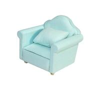 kesurpae Divano in miniatura classico per casa delle bambole offre splendide caratteristiche artigianali che creano invitanti aree soggiorno Divano in miniatura con cuscini Modello di scena di mobili