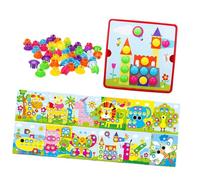 kesurpae Gioco con pannello forato a mosaico per bambini piccoli. Sviluppa le abilità artigianali e il riconoscimento dei colori durante il gioco. Un fantastico regalo a sorpresa