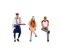 kesurpae Miniature da collezione Figure in Per scala 1/64 Modelli di scene dipinti a mano Ottimi per layout di scenari su tavolo sabbia Figure persone in Per scala 1/64 Miniature da collezione