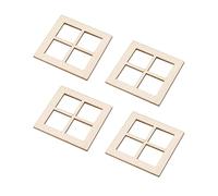 kesurpae Mobili per case delle bambole in miniatura, modello con cornice in legno per finestre, migliora la creatività nell'arredamento delle case bambole. I mobili per sono composti