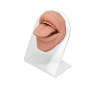 kesurpae Modello di simulazione della visualizzazione delle lingue della bocca Modello di bocca lingua in silicone 3D Strumento di pratica morbido e flessibile per istruzioni sui