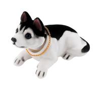 kesurpae Ornamenti per auto a forma di cane che scuote la testa, divertenti e carini, regalo per gli amanti delle figure Per creative sul cruscotto, per l'arredamento, Stile E