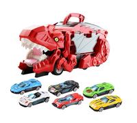 kesurpae Robusta auto da trasporto per dinosauri, costruita per giochi estesi e avventure. Giovani appassionati di dinosauri. Tutte le auto in lega possono essere posizionate