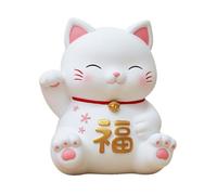 kesurpae Salvadanaio a Forma di Gatto, Decorazioni per Il Capodanno Cinese e Regalo di Pasqua, Materiale in Vinile, Statuette Coniglio compatte, Stile Gatto A