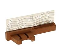kesurpae Supporto per chitarra con luci a LED Alimentatore USB Pratico portaoggetti per paddle Costruzione in legno massello Display con luci scintillanti