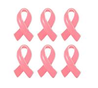 KESYOO 6pezzi Spilla Nastro Rosa per Lotta Contro Cancro al Seno Spilla Raffinata Nastro Rosa Accessori da Donna Decorazione Facile da Usare
