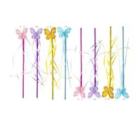 KESYOO Bacchette magiche per bambine 8 pezzi bacchetta magica delicata design a farfalla colori rosa blu oro e viola accessorio fotografico per costumi e feste per bambini