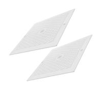 KESYOO Coperchio Skimmer Quadrato 10"x10" per Piscina, Copertura Pp Resistente per Piscina Interrata fuori Terra, Accessorio per Protezione da Detriti e Sicurezza, Set 2 Pezzi