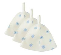 KESYOO Cuffie da Bagno in Feltro Spesse 3 Pezzi per Donna, Cappelli da Sauna Leggeri e Traspiranti Anello di Sospensione, per Spa, Sauna e Doccia, Taglia Unica Comoda per Chioma Lunghi