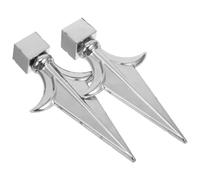 KESYOO Finiture metalliche per recinzione 2 pezzi 22 x 22 cm Punta in ferro resistente per decorazione esterna del giardino e della recinzione accessorio saldato per patio e uso esterno