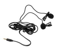 KESYOO Microfono a clip cavo per cellulare e computer, microfono a bavero piccolo in PVC connessione da 3,5 mm, adatto per registrazione, interviste e trasmissioni dal vivo