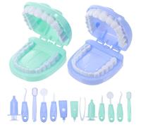 KESYOO Set 2 Pezzi Giocattoli Dentista, Kit Medico di Simulazione Accessori Gioco Educativo, Strumenti per Gioco di Ruolo Medico e Dentista, Regalo per Festa e Scuola