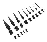 KESYOO Set di 23 dilatatori conici in acrilico per allungamento delle orecchie, set di 23 pezzi, dimensioni da 1,3 a 10 mm, tappi per orecchie comodi e pratici per dilatazione dei lobi