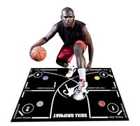 Ketball - Tappetino da allenamento, per allenamento di abilità | Silent Practice Aid, 120 x 86 cm, base antiscivolo, sistema di promemoria dei punti, design portatile, ideale per i bambini