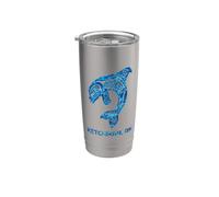 Ketchikan Alaska Native American Orca Whale Bicchiere termico in acciaio inox doppia parete