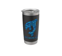 Ketchikan Alaska Native American Orca Whale Bicchiere termico in acciaio inox doppia parete