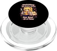 ketching Il Mio Mondo Anime | Una ciotola alla volta Kawaii PopSockets PopGrip per MagSafe