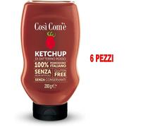 KETCHUP ITALIANO DI DATTERINO ROSSO COSI COM'E' 280 GR. CONFEZIONE 6 PEZZI