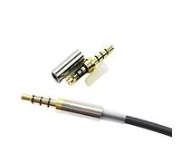 Ketdirect, jack maschio da 3,5 mm, per riparare gli auricolari, in oro, da 4 poli, per audio, in metallo, per saldatura, con molla