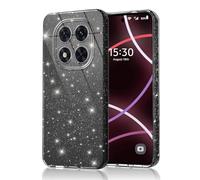 Keteen Compatibili con Custodia per Xiaomi Redmi Note 14 Pro 5G, Glitter Custodia TPU Silicone Slim Protettivo Morbido Brillantini Anti-shock e Antiscivolo Cover per Xiaomi Redmi Note 14 Pro 5G, Nero