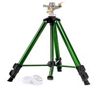 Keten Irrigatore a impatto su base a treppiede, con copertura a 360 gradi, extra alto e resistente, per prato/cortile/giardino