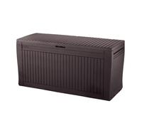 BAULE CASSAPANCA IN RESINA 270 LT KETER COMFY MARRONE EFFETTO LEGNO PER ESTERNO