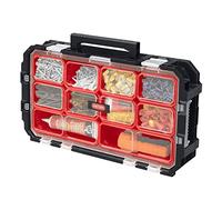 Keter 240051 Connect Organizer - Cassetta degli attrezzi, colore: nero/rosso, 54 x 30,2 x 11,4 cm