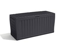 Keter 247661 Marvel+ - Scatola portaoggetti da giardino, 270 l, colore: Grigio grafite