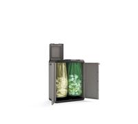 Keter cassonetto riciclaggio rifiuti split basic grigio e nero 85 cm