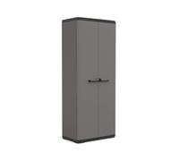 Keter Armadio Alto Più, Realizzato in plastica, Colore Grigio, 68 x 39 x 166 centimetri