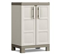 Keter Armadio Basso Excellence, 2 Ripiani Regolabili, Beige/Tortora, 65x45x97 H Cm