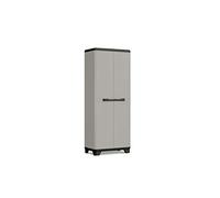 Keter Armadio Planet Alto, 3 ripiani regolabili, Grigio, 68x39x173H cm