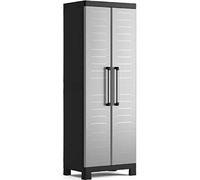 Keter Armadio portascope Detroit in resina 65x45x182 cm Impermeabile da esterno Bianco/Nero