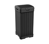 Keter Baltimore - Pattumiera da cucina in resina con coperchio e vassoio antigoccia per una facile pulizia, perfetto per cene in patio, colore: nero