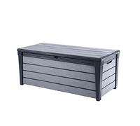 Keter Baule in resina 145x69.7x60.3cm da esterno cassapanca Brushwood K227478
