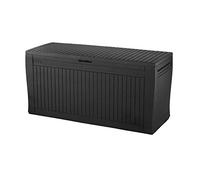 KETER Baule da Esterno Contenitore Porta Attrezzi in Resina 116,7x44,7x57h cm colore Grafite Comfy - K229525 K939 KK