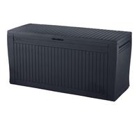 KETER Baule da Esterno Contenitore Porta Attrezzi in Resina 116,7x44,7x57h cm colore Grafite Comfy - K229525 K939 KK