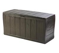 Keter Baule da Giardino Sherwood, 270L, Effetto Legno, Marrone, 117x45x58H cm