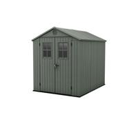 Keter Casetta da Giardino in Resina DARWIN 6x8 Green con Finestre Frontali