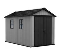 Keter Casetta da Giardino in Resina NEWTON PLUS 1175 Grigio - Doppia scelta di Montaggio