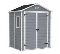 Casetta da giardino Keter in resina Manor sp. 16 mm grigio 2,53 m² Grey-white