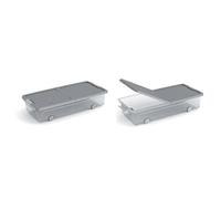KETER Contenitori "w box", sottoletto l, con ruote, cm 74x37x16,5, colore grigio