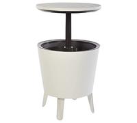 Keter Cool Bar - Tavolo frigorifero per esterni e giardino, capacità 30 l, 45 lattine, 52 x 42 x 52 cm, marrone